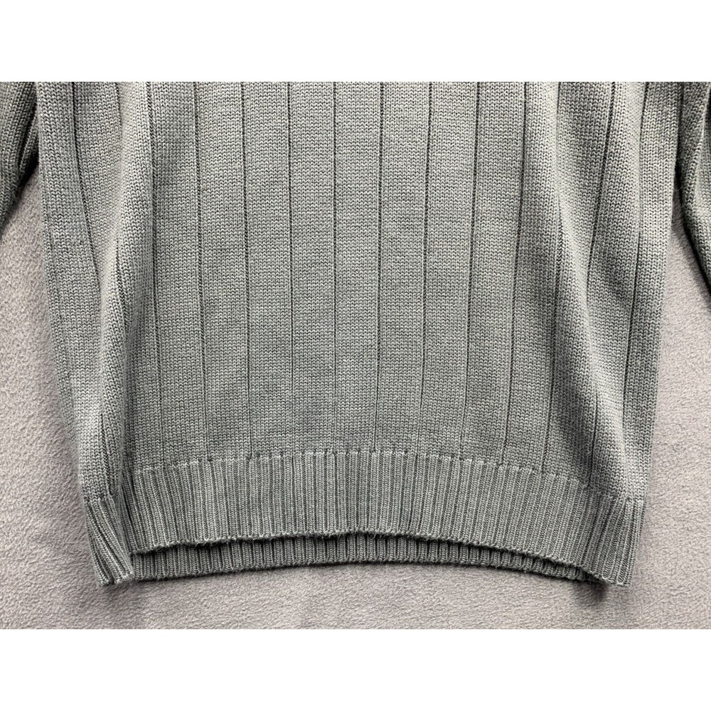 Southpole Pullover Rib Knit Sweaters Mens Crewneck Size Large Gray 100% Acrylic - Picture 11 of 13